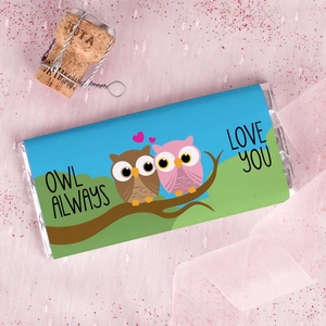 Getting Personal Personalised Chocolate Bar - Owl Always Love You