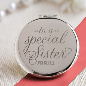 Getting Personal Engraved Compact Mirror - Special Sister