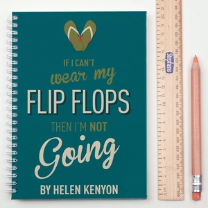 Getting Personal Personalised Notebook - Flip Flops