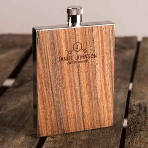 Getting Personal Personalised Rosewood Flask - Any Name
