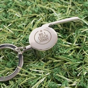 Getting Personal Personalised Stainless Steel Whistle - No.1 Coach