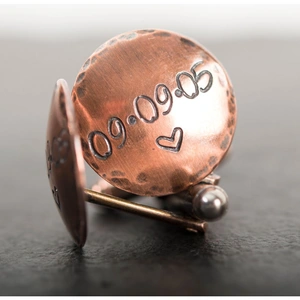 Getting Personal Personalised Copper Cufflinks