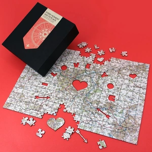 Getting Personal Personalised Map Jigsaw Puzzle - I Love You
