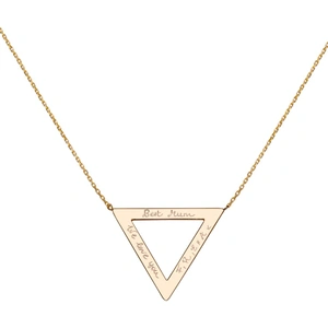 Getting Personal Merci Maman Personalised Triangle Necklace