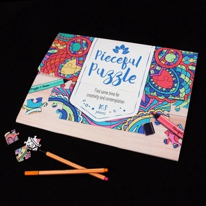 Getting Personal Personalised Pieceful Puzzle Adult Colouring Jigsaw