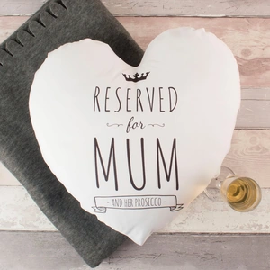 Getting Personal Personalised Heart Cushion - Reserved For Mum