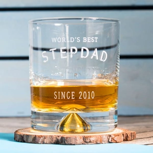 Getting Personal Personalised Whisky Tumbler - World's Best Stepdad
