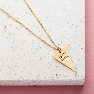 Getting Personal Personalised Posh Totty Designs Triangle Necklace