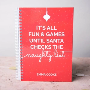 Getting Personal Personalised Notebook - Naughty List