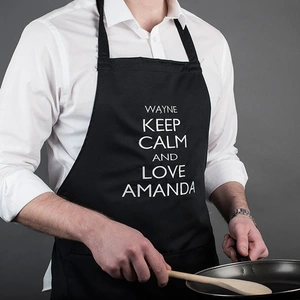 Getting Personal Personalised His and Hers Aprons - Keep Calm and Love