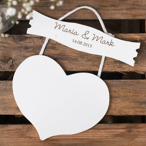 Getting Personal Personalised Hanging White Wooden Door Sign