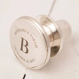 Getting Personal Personalised Expandable Silver-Plated Wine Stopper