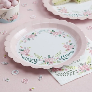 View product details for the Floral Fancy - Paper Plates (Pack Of 8)