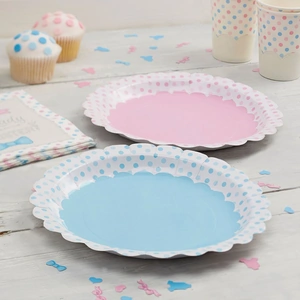 View product details for the Little Lady Or Mini Mister - Paper Plates (Pack of 8)