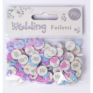View product details for the Mr & Mrs Wedding Foil Table Confetti, Hugs