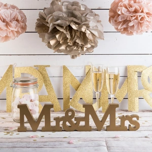 Getting Personal Pastel Perfection Mr & Mrs Decorations
