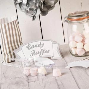 Getting Personal Vintage Lace Silver Candy Bar Package