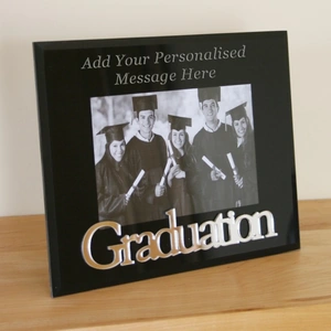 Giftsonline4u Personalised Graduation Photo Frame Gift in Black