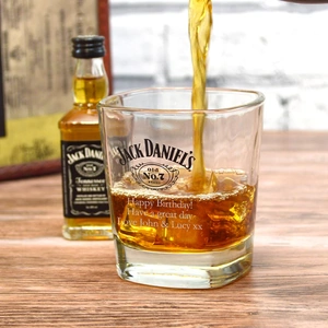 Giftsonline4u Jack Daniels Whisky Gift Set with Branded Whisky Tumbler