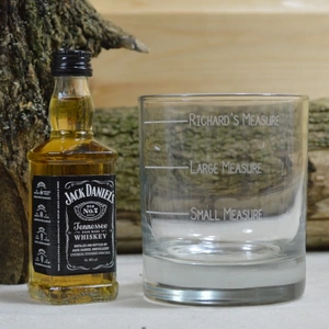 Giftsonline4u Personalised Measure Whisky Glass