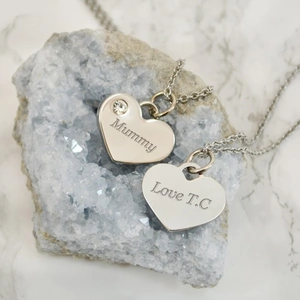Giftsonline4u Personalised Heart Necklace For Mum