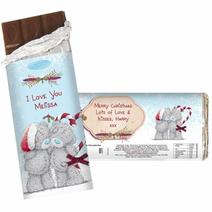 Give Personalised Gifts Personalised Me To You Couple Christmas Milk Chocolate Bar