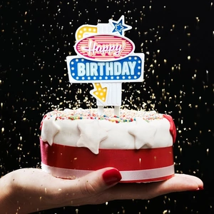 Glow Happy Birthday Flashing Cake Topper