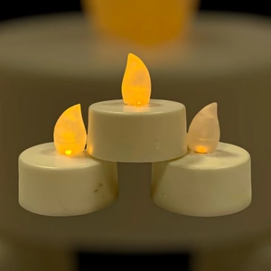 Glow LED Flickering Tealights - 3 Pack