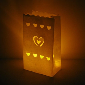Glow Candle Bags - Heart (3 Pack)