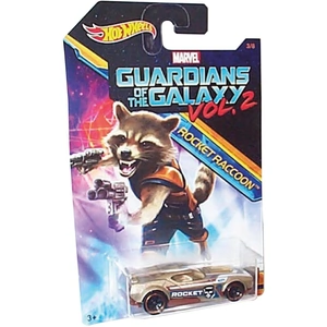 View product details for the Hot Wheels - Guardians of the Galaxy Diecast Toy Car 3/8 Rocket Raccoon Fast Fis