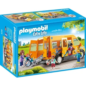 Maqio Toys Playmobil 9419 City Life School Van with Folding Ramp