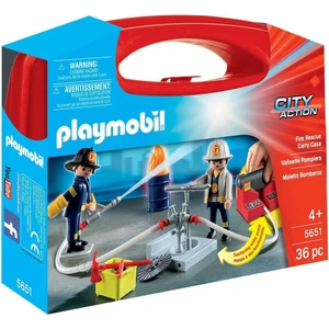 Maqio Toys Playmobil 5651 City Action Collectable Large Fire Rescue Carry Case