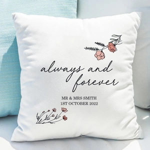 Personalised Memento Personalised Always and Forever Cushion