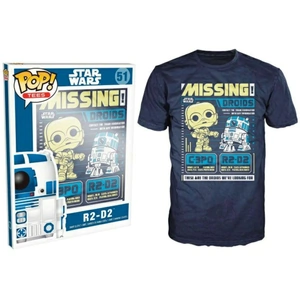 View product details for the Funko Star Wars Pop! Tee Missing Droids Pop! Tees