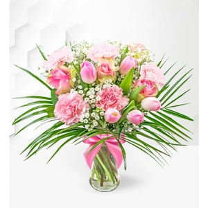 Prestige Flowers Pretty and Pink - Birthday Flowers - Birthday Flower Delivery - Flower Delivery - Next Day Flower Delivery - Flowers By Post