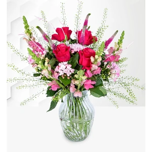 Prestige Flowers Purely Pink - Letterbox Flowers - Letterbox Flower Delivery - Postbox Flowers - Flowers Through The Letterbox