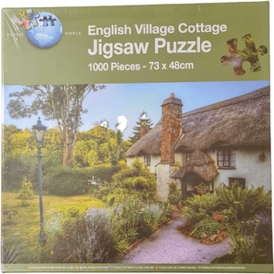 RMS 1000 Piece Adult Jigsaw Puzzle - English Village Cottage - Children's Toys & Birthday Present Ideas Puzzles - New & In Stock at PoundToy