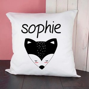 Treat Republic Personalised Little Fox Face Cushion Cover