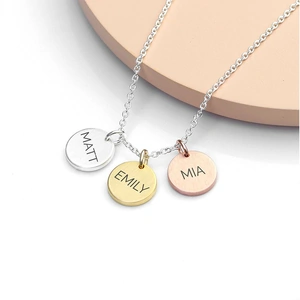 Treat Republic Personalised My Family Discs Necklace